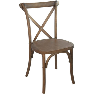 Wood Cross Back Chairs