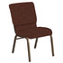 18.5''W Church Chair in Martini Fabric - Gold Vein Frame
