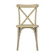 Light Oak |#| Indoor/Outdoor Commercial Grade Wood Look Resin Cross Back Chair in Light Oak