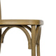 Chestnut |#| Indoor/Outdoor Commercial Grade Wood Look Resin Cross Back Chair in Chestnut