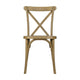 Chestnut |#| Indoor/Outdoor Commercial Grade Wood Look Resin Cross Back Chair in Chestnut