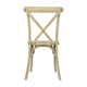 Light Oak |#| Indoor/Outdoor Commercial Grade Wood Look Resin Cross Back Chair in Light Oak