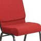 Crimson Fabric/Silver Vein Frame |#| 21inchW Stacking Church Chair in Crimson Fabric - Silver Vein Frame