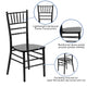 Black |#| 1100lb. Capacity Black Wood Stackable Chiavari Event Chair