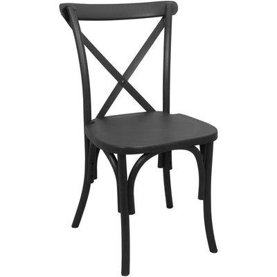 Resin & Metal Crossback Chairs