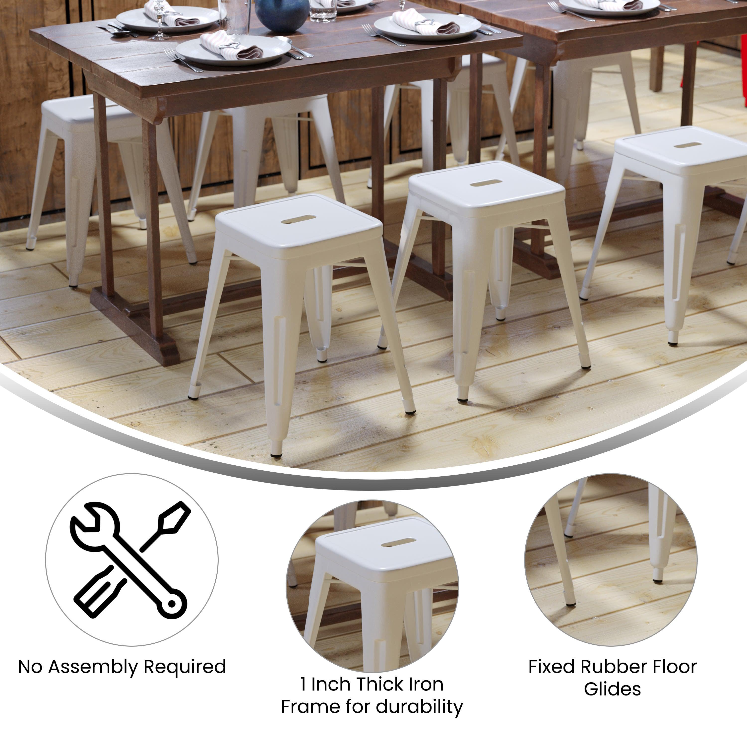 4 Pack Metal Stool ET BT3503 18 Stack Chairs 4 Less