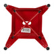 Red |#| 18 Inch Table Height Indoor Stackable Metal Dining Stool in Red-Set of 4
