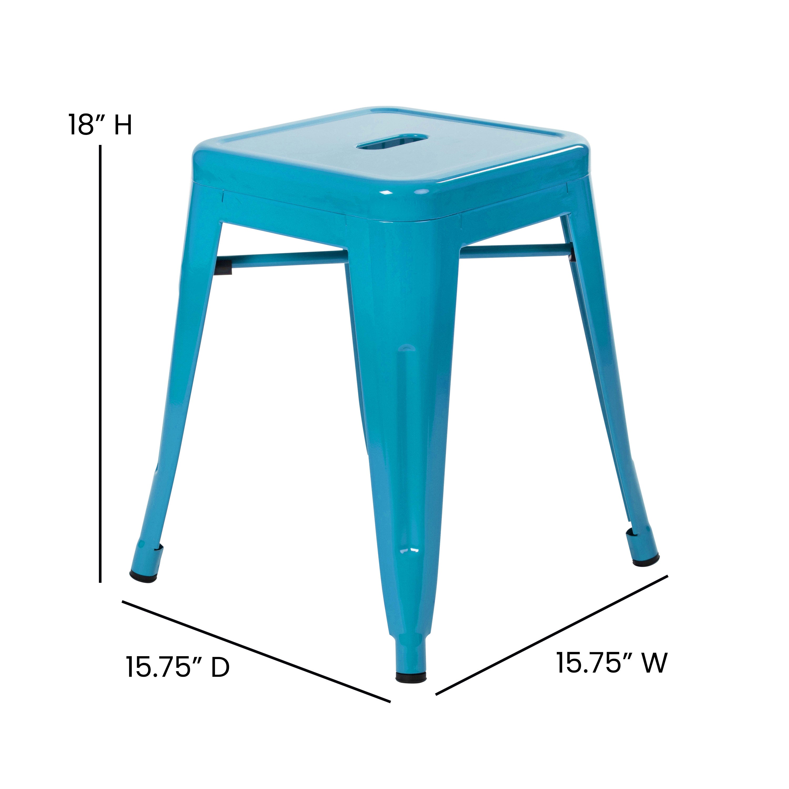 18 in metal on sale stool