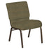 21''W Church Chair in Highlands Fabric - Gold Vein Frame