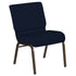 21''W Church Chair in Highlands Fabric - Gold Vein Frame