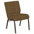 21''W Church Chair in Highlands Fabric - Gold Vein Frame