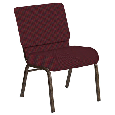 21''W Church Chair in Mainframe Fabric - Gold Vein Frame