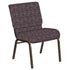 21''W Church Chair in Perplex Fabric - Gold Vein Frame