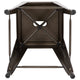 Gun Metal |#| 4 Pack 24inch High Metal Indoor Counter Bar Stool - Stackable Stool, Gun Metal Gray