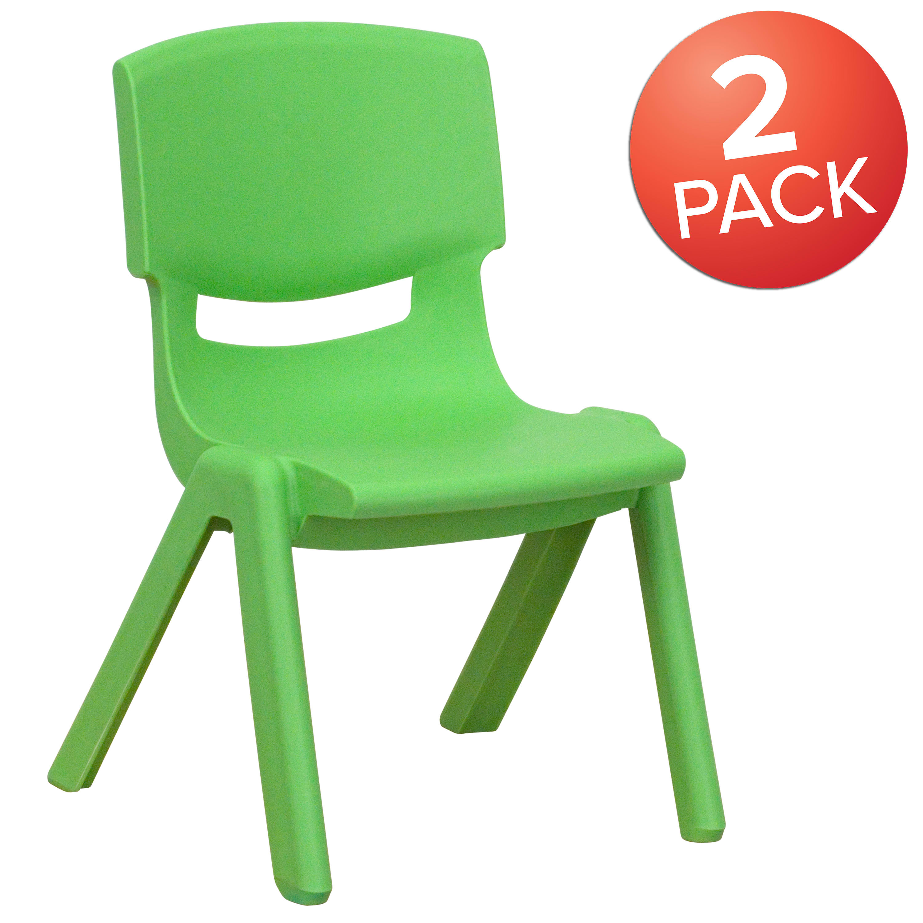 Lifetime Children's Stacking Chairs, Lime Green - Pack of 13