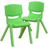 2 Pack Plastic Stackable School Chair with 12" Seat Height