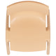Natural |#| 2 Pack Natural Plastic Stack School Chair with 13.25inchH Seat, K-2 School Chair