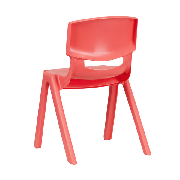 Red |#| 2 Pack Red Plastic Stackable School Chair with 13.25inchH Seat, K-2 School Chair