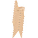 Natural |#| 2 Pack Natural Plastic Stack School Chair with 13.25inchH Seat, K-2 School Chair