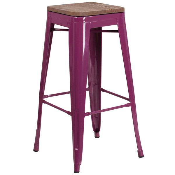 Purple barstool outlet