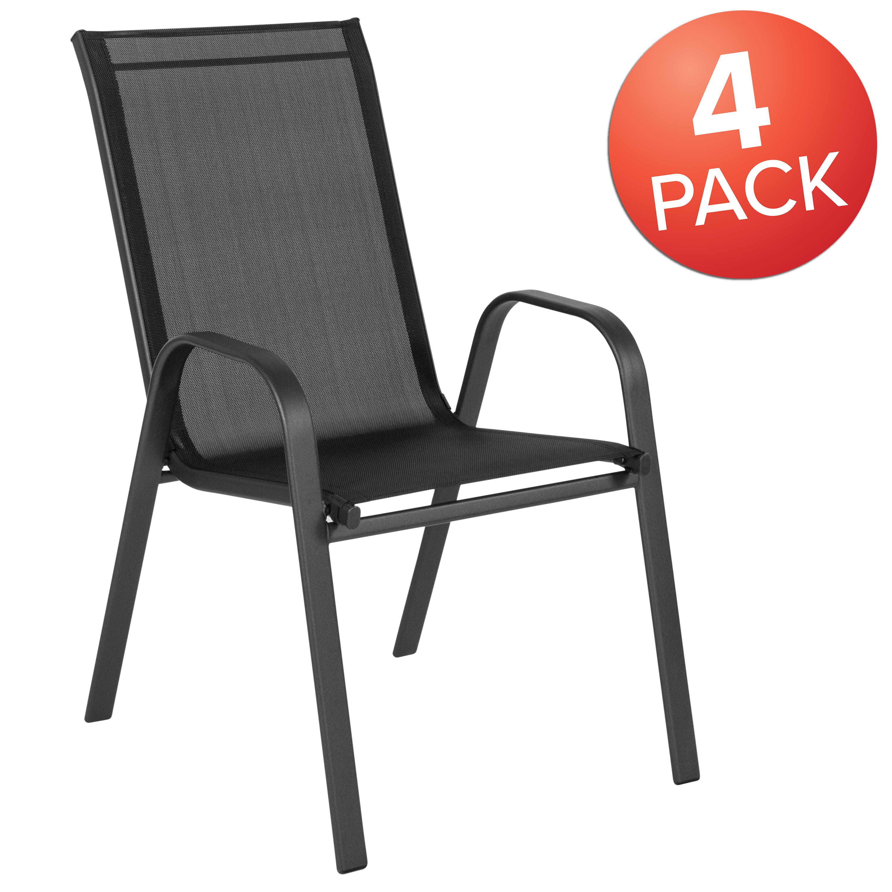 4PK Patio Stack Chair 4 JJ 303C Stack Chairs 4 Less