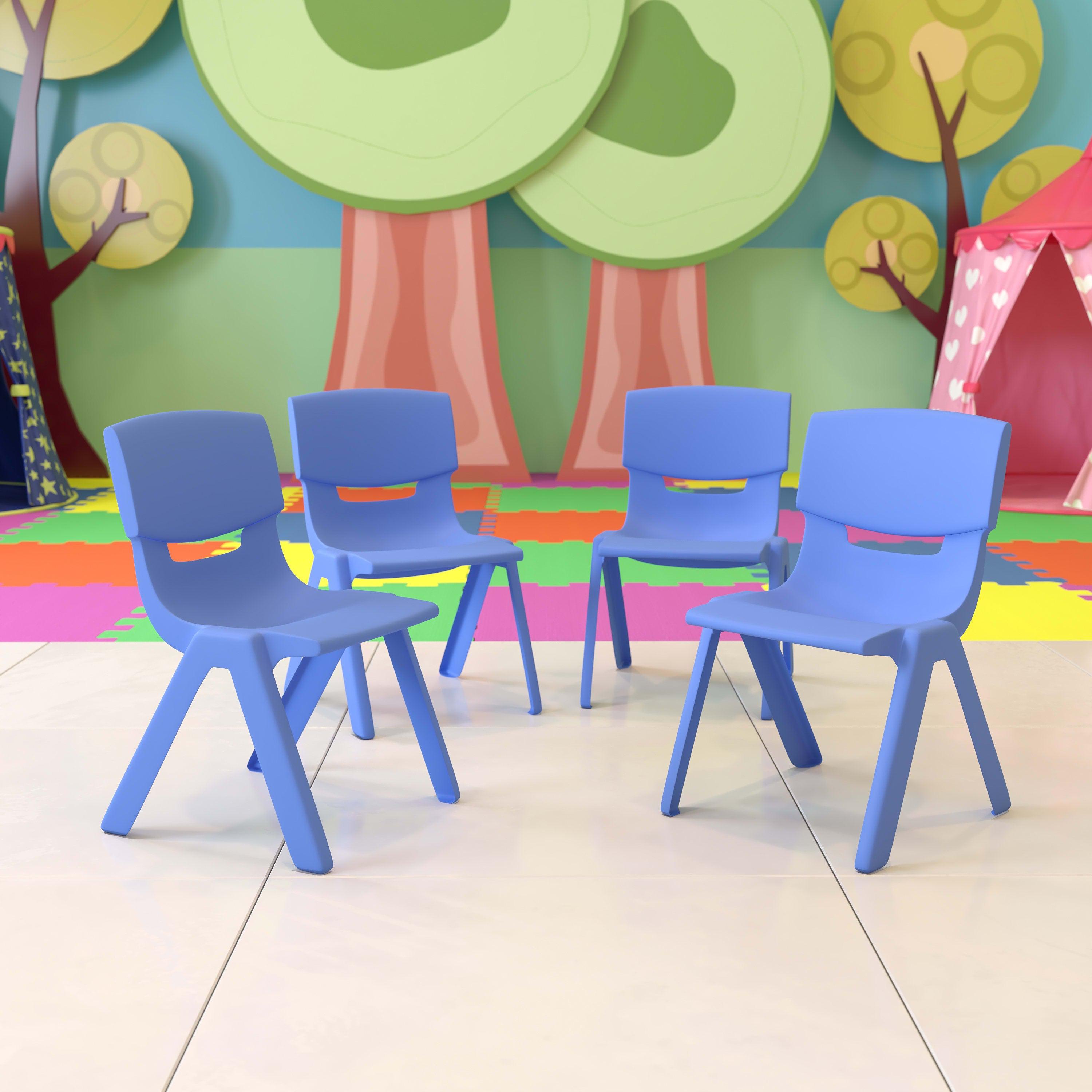 Blue plastic school 2025 chair
