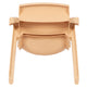 Natural |#| 4 Pack Natural Plastic Stack School Chair with 12inch Seat Height - Kids Chair