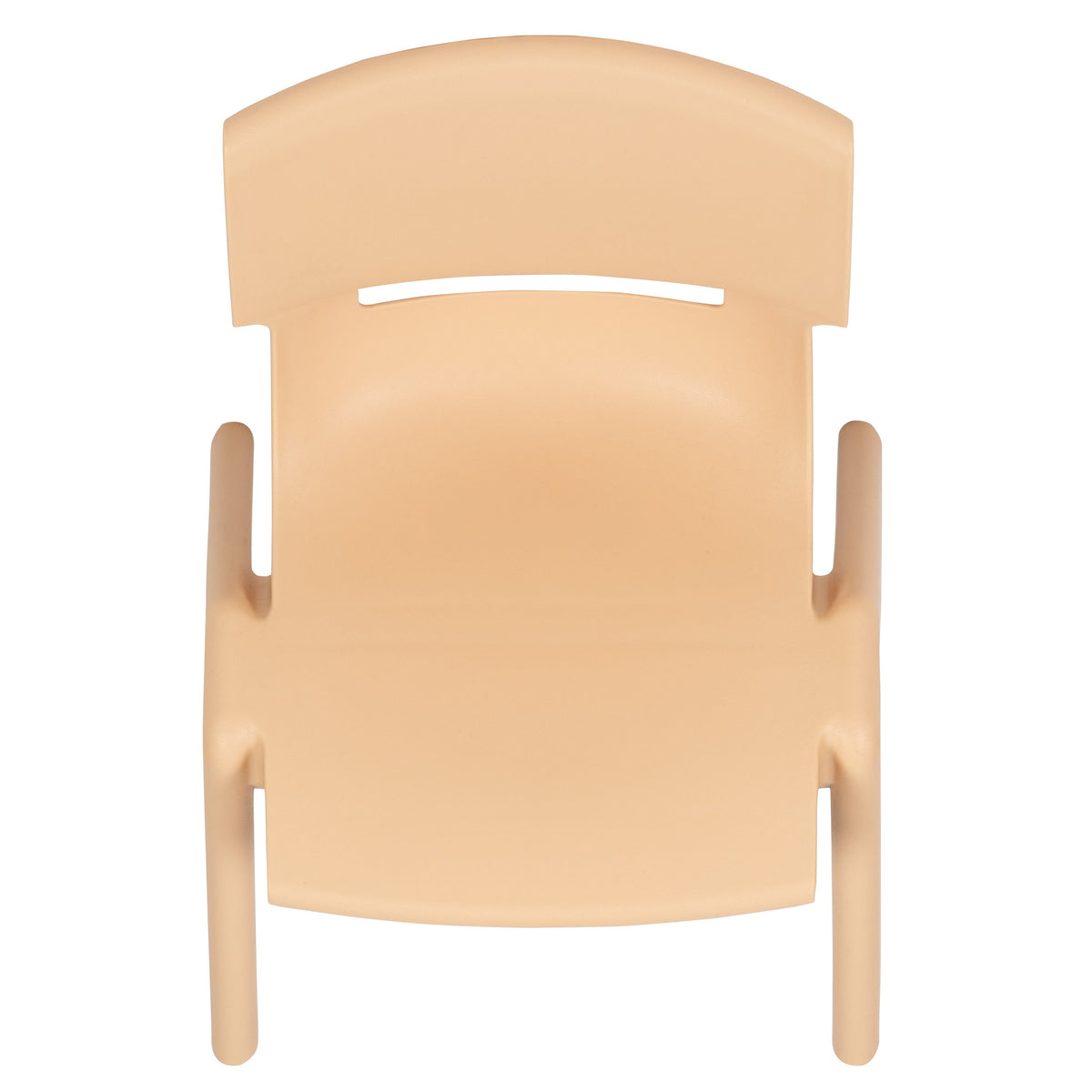 Natural |#| 4 Pack Natural Plastic Stackable School Chair with 10.5inchH Seat, Preschool Chair