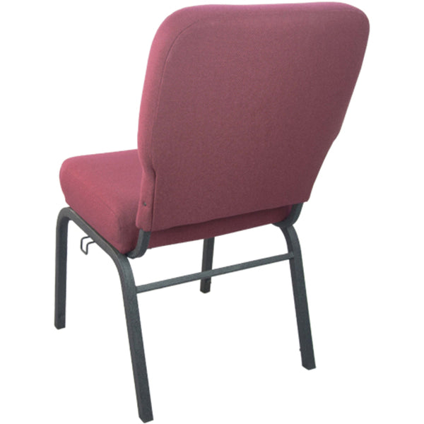 Maroon Fabric/Black Frame |#| Signature Elite Maroon Church Chair - 20 in. Wide