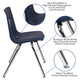 Navy |#| Navy Student Stack Chair 18inchH Seat - Classroom Chair for Middle-High-Adults