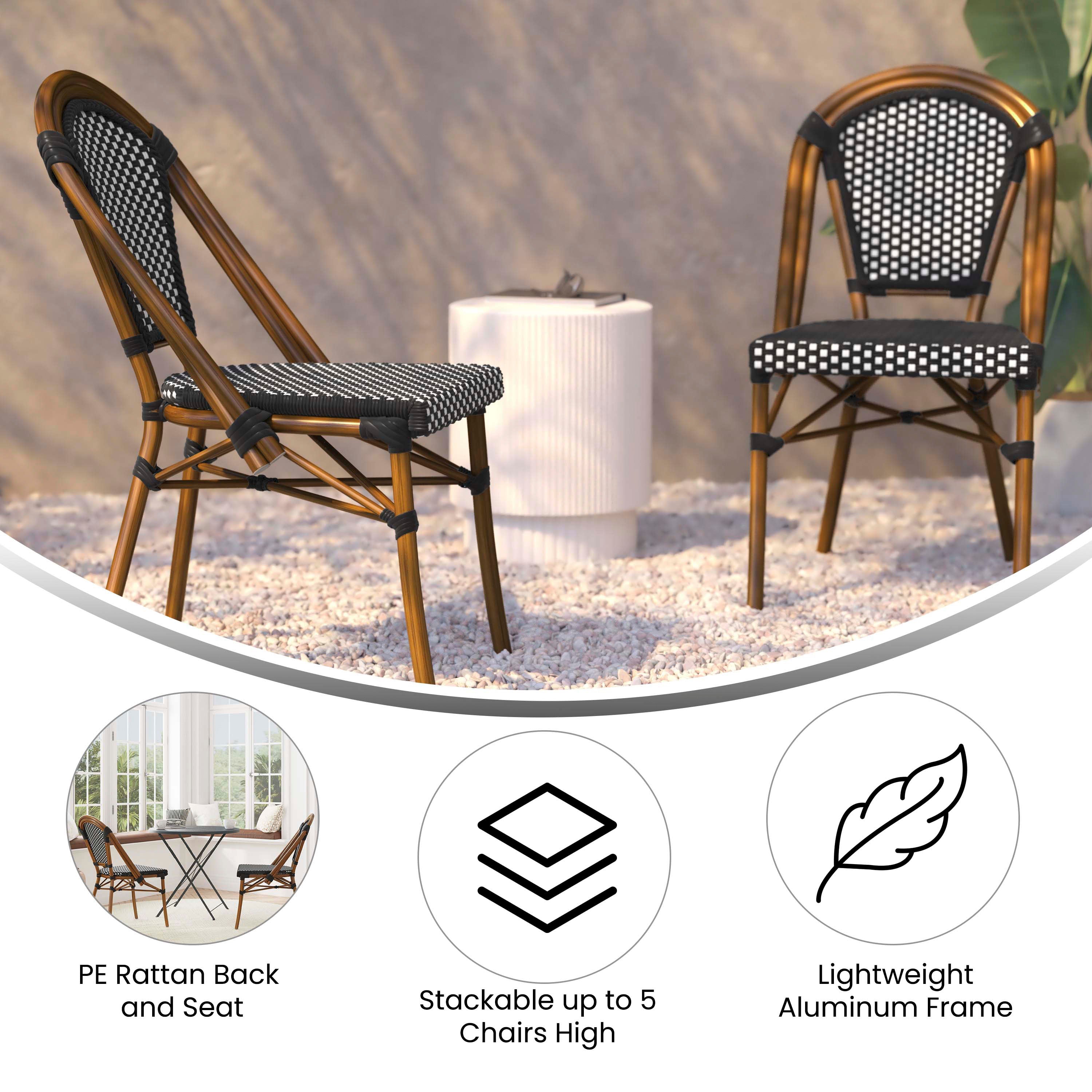 French Cafe Chair SDA AD642001 Stack Chairs 4 Less