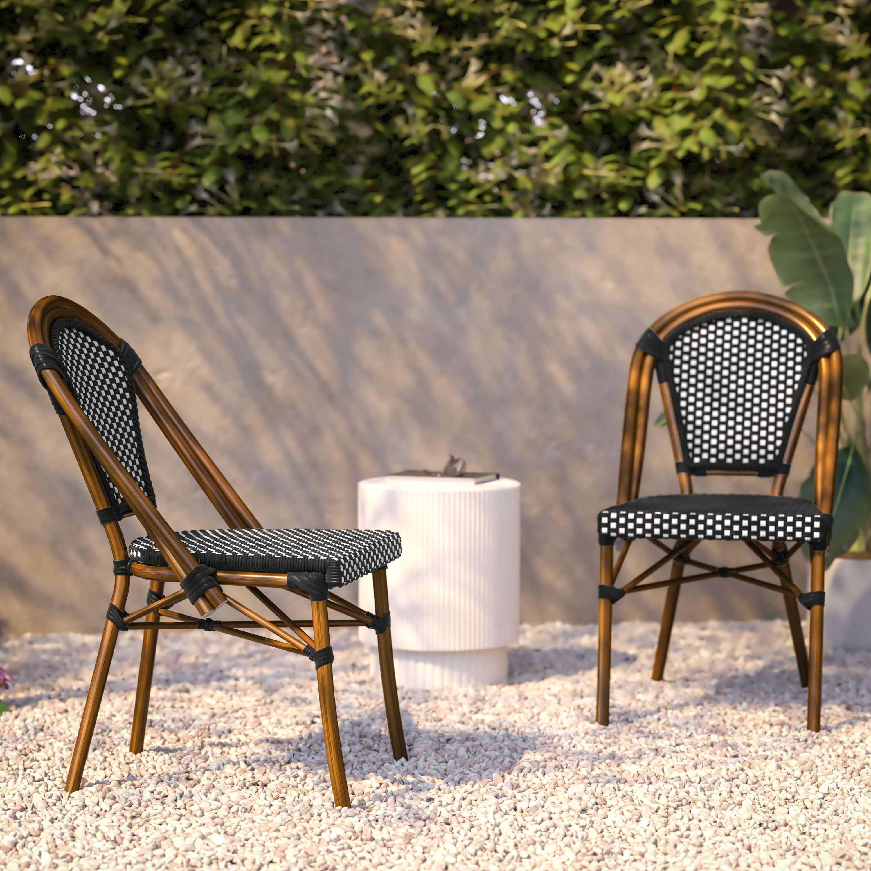 Rattan cafe sale chairs