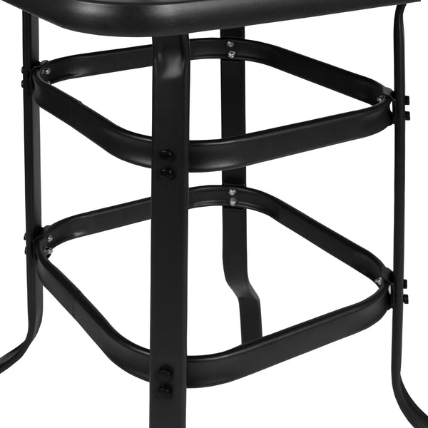 Outdoor Bar Stools Ikea High Table Set 5PC Glass Bar Patio Table