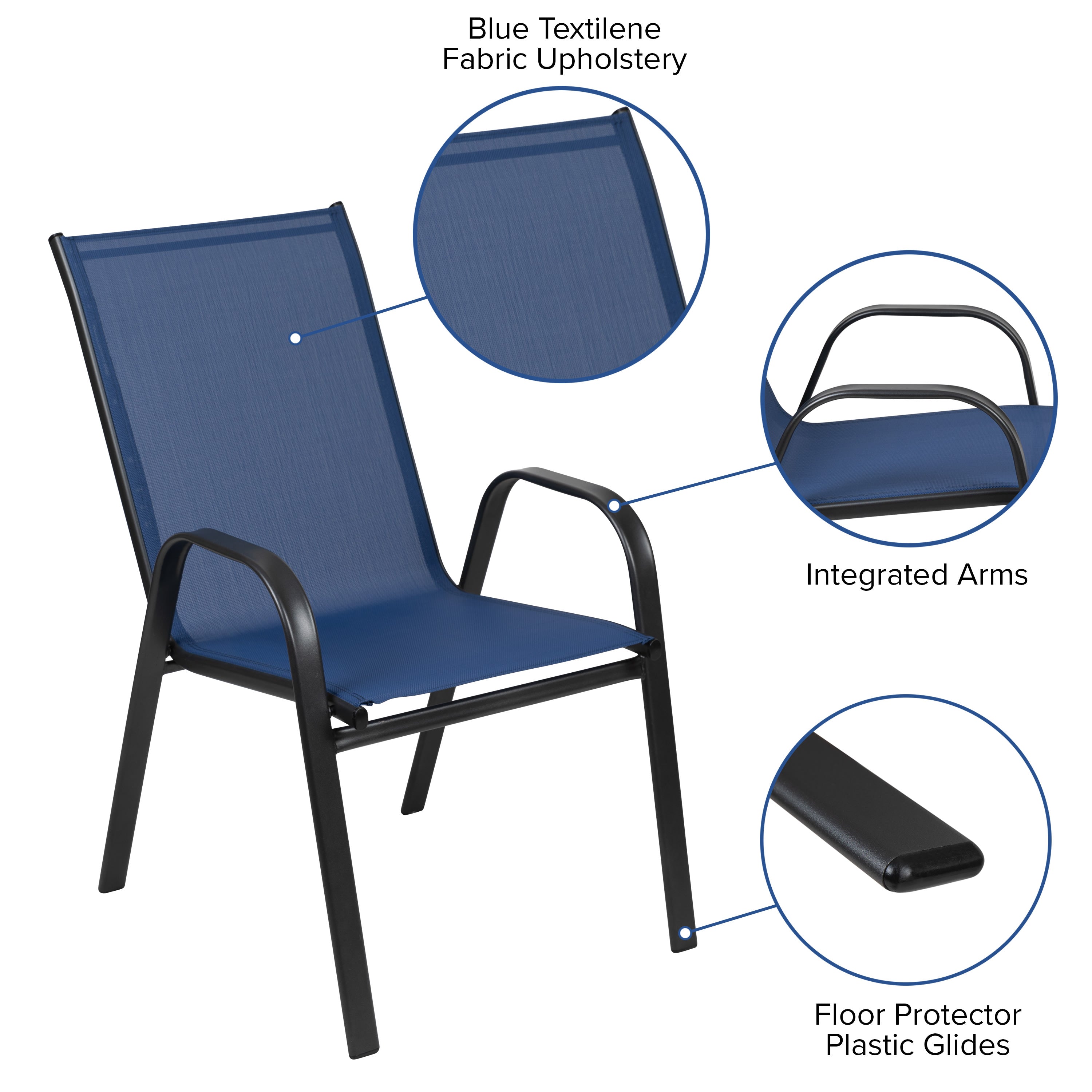 Steel sling patio chairs online