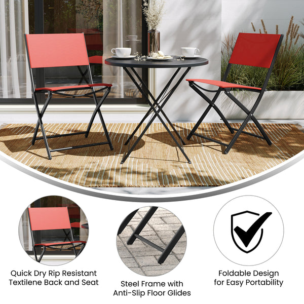 Patio Chairs Mainstays Fabric Folding Chair Set Of Mainstays