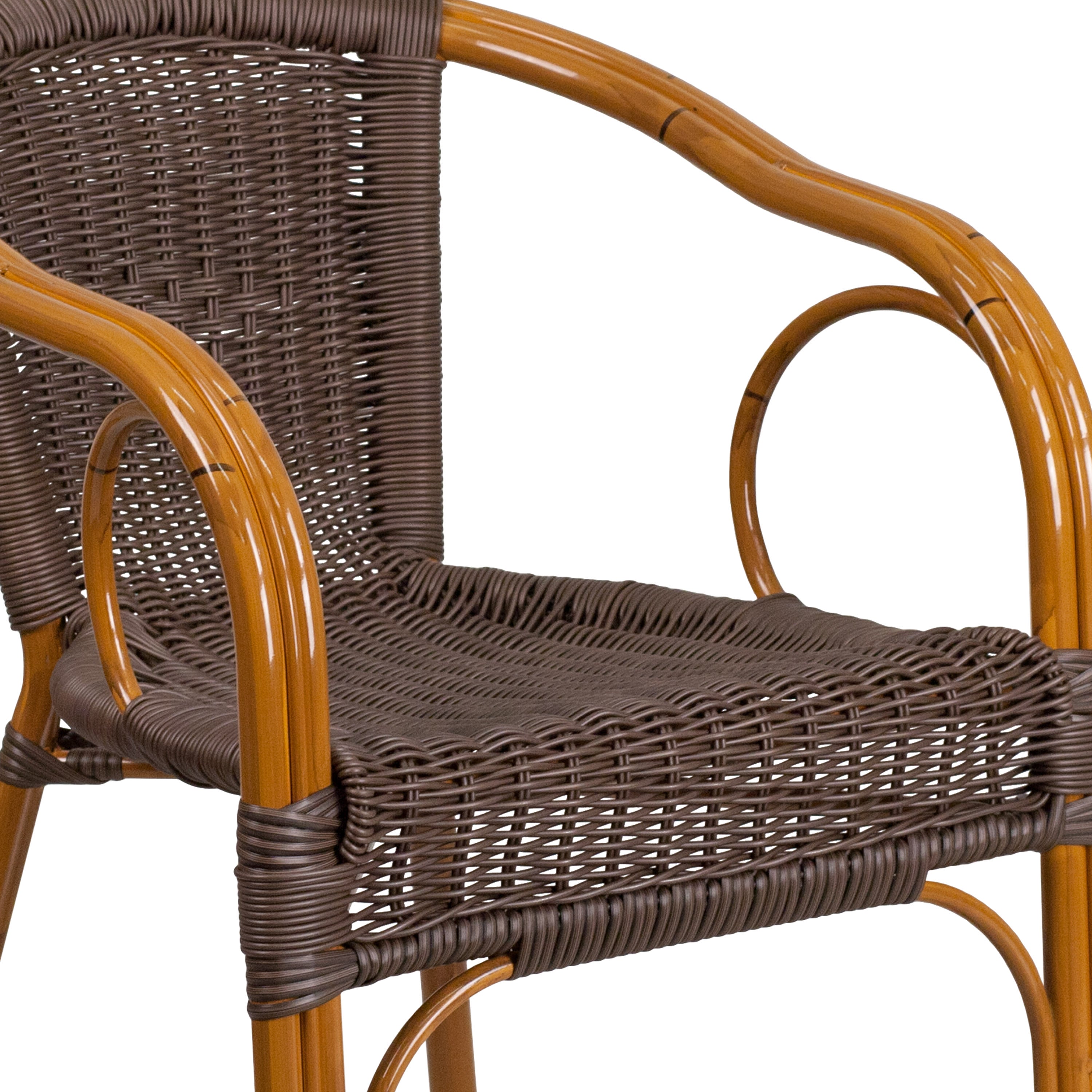 Rattan Chair Aluminum Frame SDA AD632009D Stack Chairs 4 Less