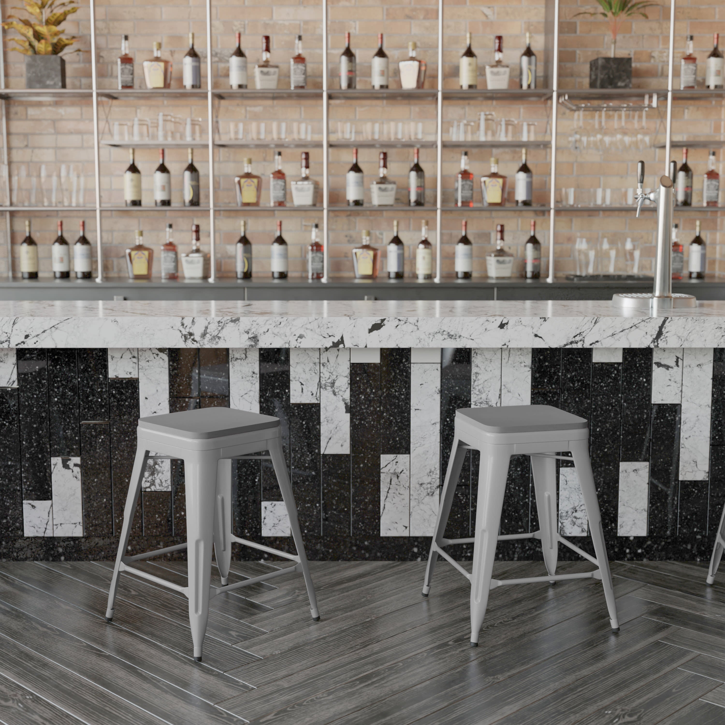 Poly resin sales bar stools