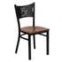 Coffee Back Metal Restaurant Chair