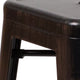 Green |#| Commercial Grade 24inchH Backless Green Metal Indoor-Outdoor Counter Height Stool
