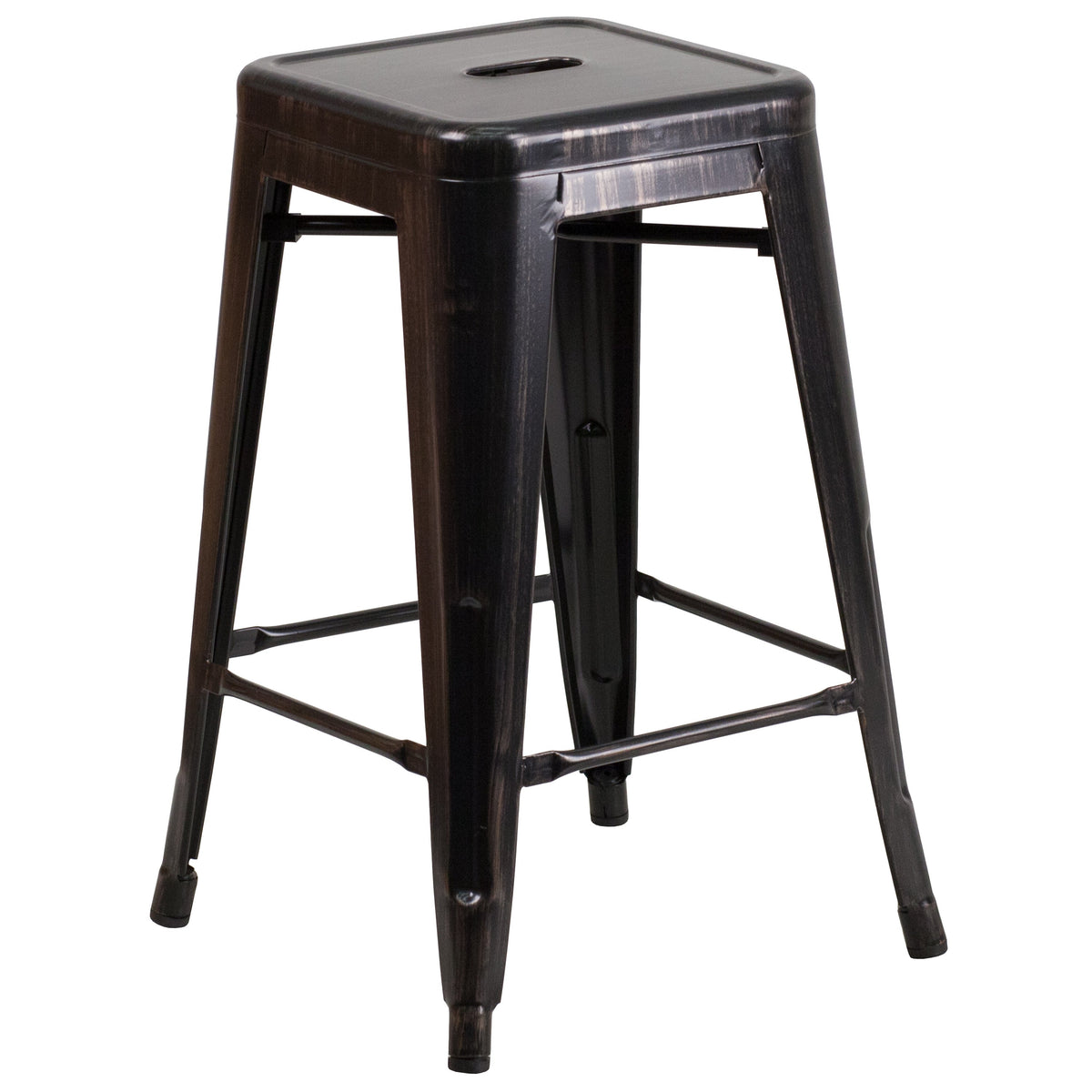 Copper |#| 24inch High Backless Copper Indoor-Outdoor Counter Height Stool