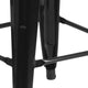 Orange |#| Commercial Grade 24inchH Backless Orange Metal Indoor-Outdoor Counter Height Stool