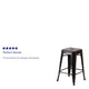 Copper |#| 24inch High Backless Copper Indoor-Outdoor Counter Height Stool