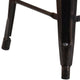 Green |#| Commercial Grade 24inchH Backless Green Metal Indoor-Outdoor Counter Height Stool