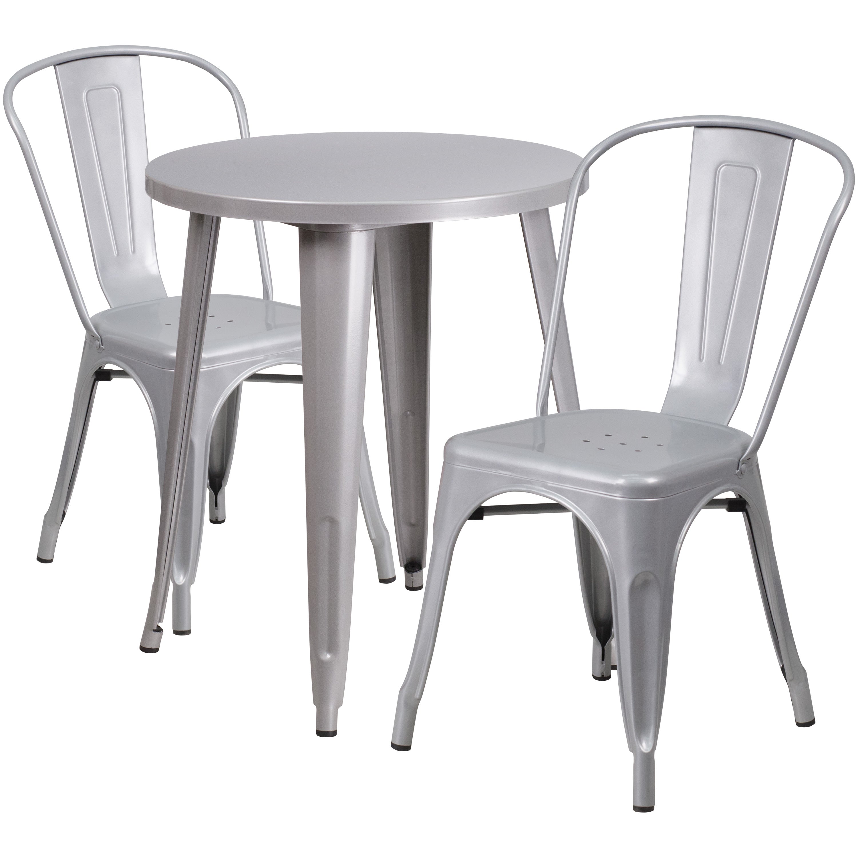 Metal outdoor best sale restaurant tables