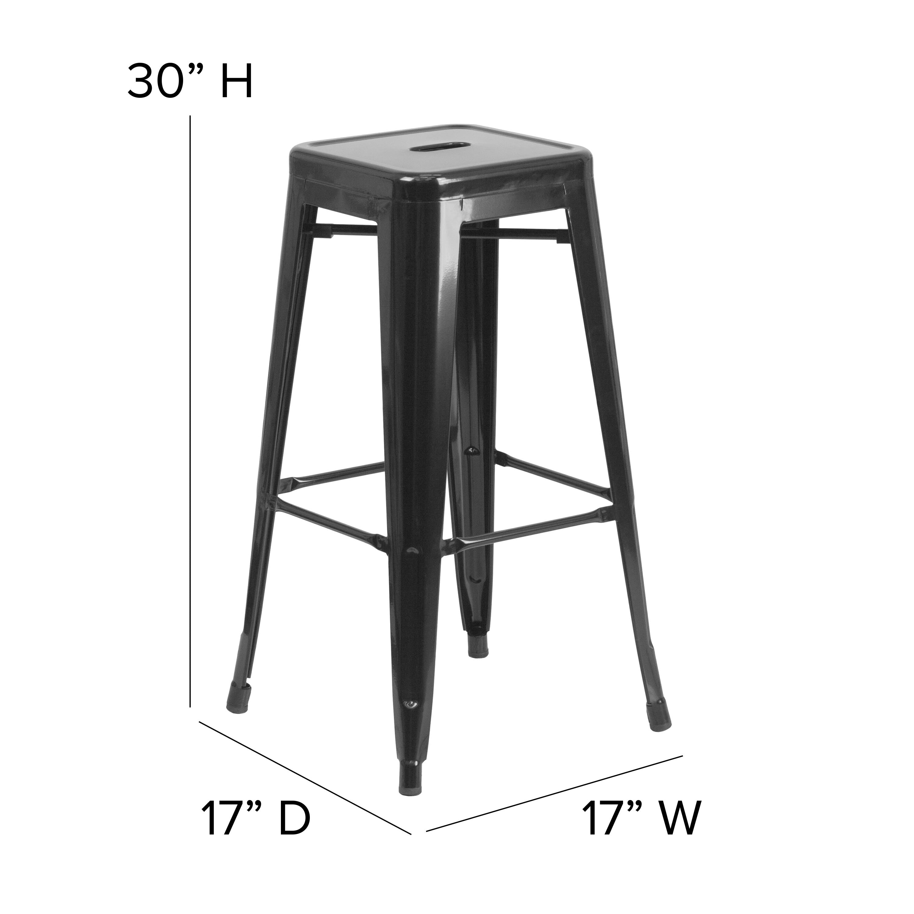 30 Backless Metal Stool SQ CH 31320 30 ET BT3503 30 Stack Chairs 4 Less