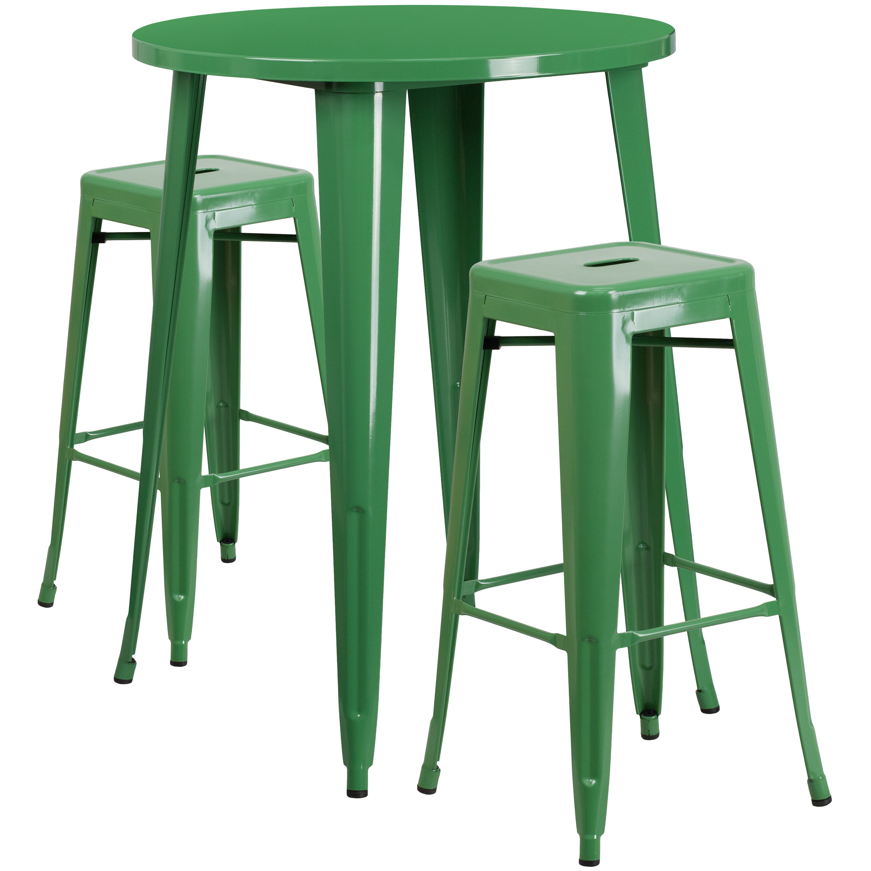 Outdoor metal hot sale stool table