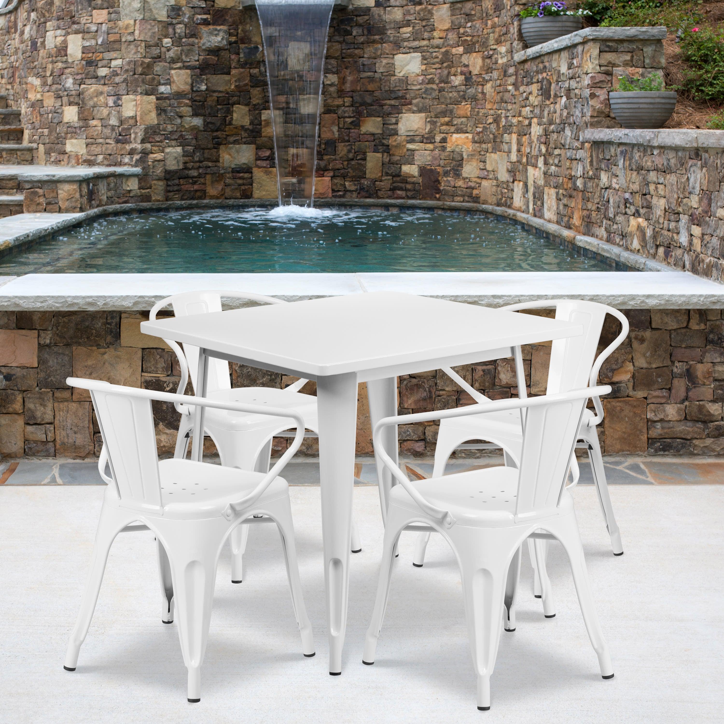 White metal kids table discount
