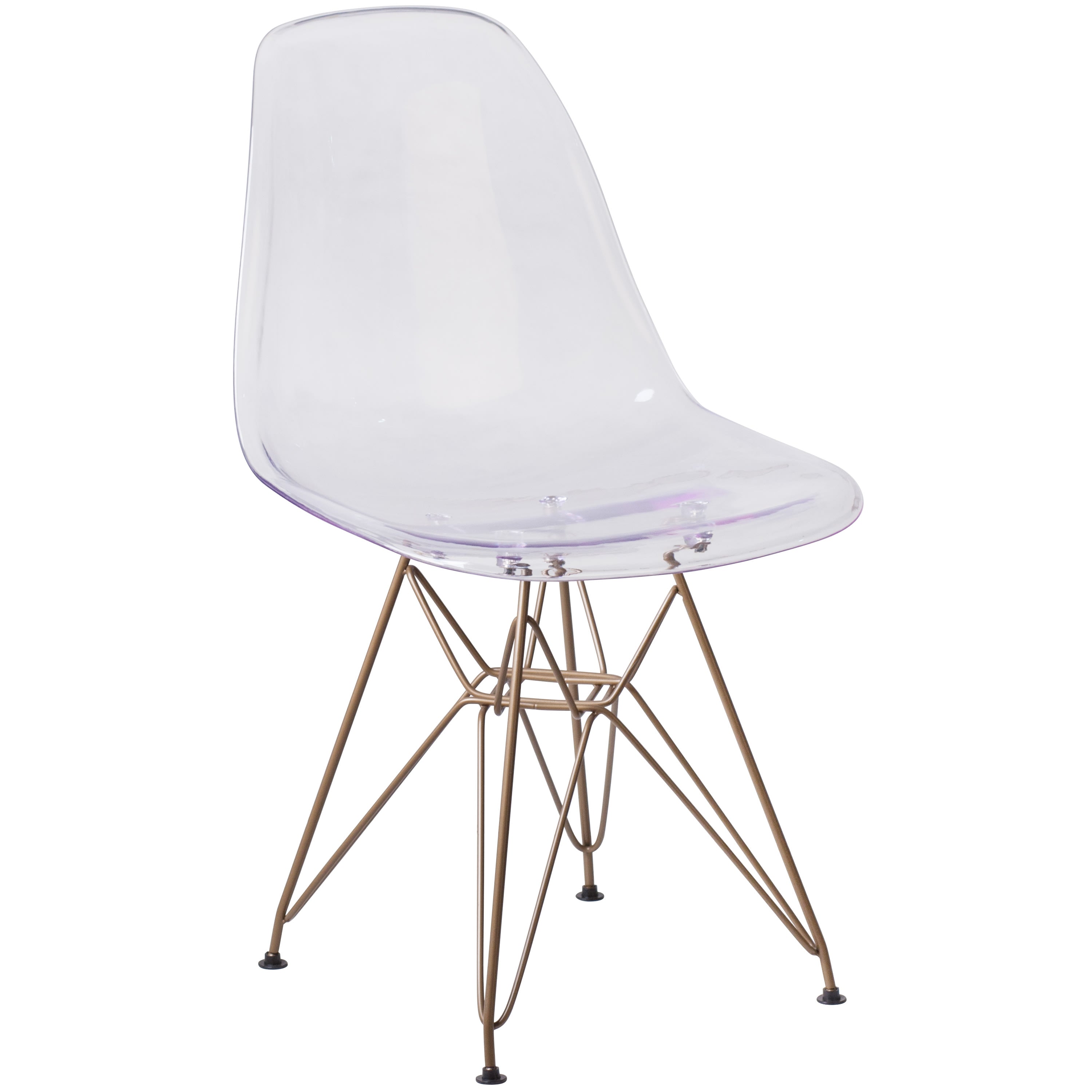 Ghost Chair with Metal Base FH 130 CPC1 Stack Chairs 4 Less