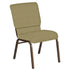 Embroidered 18.5''W Church Chair in Canterbury Fabric - Gold Vein Frame