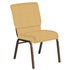 Embroidered 18.5''W Church Chair in Neptune Fabric - Gold Vein Frame